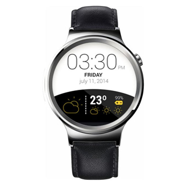 Nurv 360i Smart Watch - Gun Metallic (Leather)